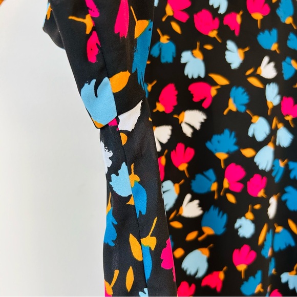 J CREW Women’s Ruffle Multi Colored Floral Print Size L - Picture 11 of 13